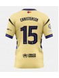 Barcelona Andreas Christensen #15 Replika Borta Kläder 2025-26 Kortärmad